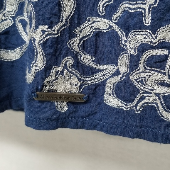 Abercrombie & Fitch Blue Embroidered Tunic - P2 - Picture 3 of 7